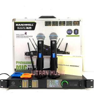 Mic wireless hardwell butterfly 2 pro original HARDWELL BUTTERFLY2 PRO FREE KOPER sudah ada effect
