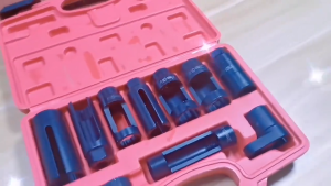 10PCS CR-V steel Master Sensor Socket Kit Tool O2 Oxygen Sensor Pressure Wrench Socket Removal Tool