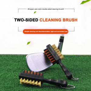 Lightweight Dual Sided Golf Club Cleaning Brush & Putter Groove Cleaner Tool