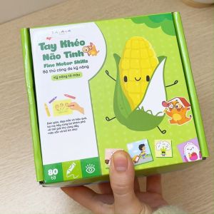 Đồ Chơi Giấy Thủ Công Đa Kỹ Năng Cắt Dán - Tô Màu - Gấp Giấy Tay Khéo Não Tinh Lalala Baby