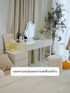 Isidoro โต๊ะเครื่องแป้ง โต๊ะเครื่องแป้งสไตล์มินิมอล 80-100CM ประเภทบ้านขนาดเล็ก ตู้เก็บของ ทั้งหมดในหนึ่ง โต๊ะ