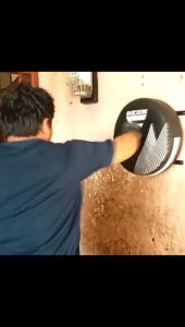 Samsak Dinding Wall Pad Shockers Tiger Round Boxing Wall Bantalan Tinju Boxing Muaythai