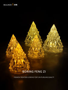 Đèn Trang Trí Bàn Hình Núi Băng Nhỏ Sáng Đèn Đêm Trang Trí Bàn Quà Tặng Ngày Lễ Chữa Lành Hình Dạng Núi Đá Chất Liệu Thủy Tinh