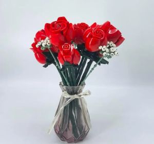 Bộ Xếp Hình Hoa Hồng Đỏ 822 Mảnh Trang Trí Nhà Cửa Lãng Mạn Đồ Trang Trí Bàn Cưới Đồ Thủ Công Tự Làm Thân Thiện Với Môi Trường Quà Tặng Kỷ Niệm.