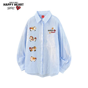 CHARLES JANGS HAPPY HEART | American Print Lightweight Shirt