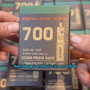 Combo 2 Ruột xe đạp 700c Cheng shin tube 700x23-32c 60mm & 80mm - Van Xe Đạp