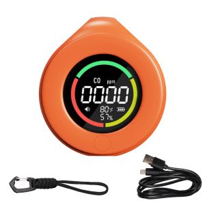 Máy Dò Khí CO Mini Cầm Tay MOES Máy Đo Nhiệt Độ/độ ẩm/CO 3 Trong 1 Có Lực Hút Từ Tính Và Máy Dò Khí Có Thể Sạc Dự Phòng 120 Giờ