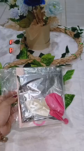 Paket Dekorasi Ulang Tahun kamar Romantis ultah happy birthday set pink Silver PB-01