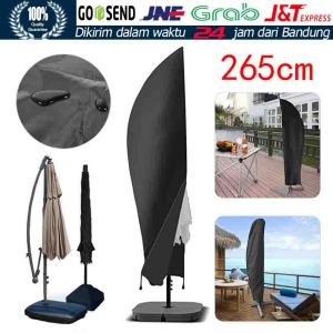 Outdoor Umbrella Cover Pelindung dengan Zipper Untuk Payung Taman 9ft To 13ft Payung Tenda Payung Kursi Bahan 210D Kain Oxford
