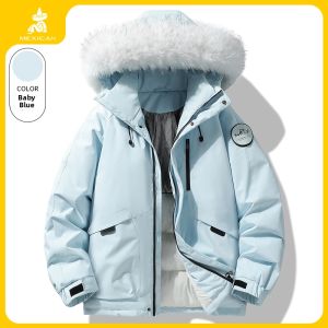 Mexican | Windproof Warm Womens Jacket Loose Hooded Fur Collar