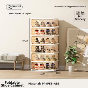 Multifunctional Clear Display Shoe Cabinet