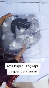 FREE Bantal Peyang dan TAS Sofa Bayi Gesper Sabuk Pengaman Sofa Bayi Premium Sofa Bayi New Born Sofa Baby Lounger Kasur Empuk