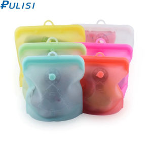 PULISI Kantong Plastik Makanan Silicone Food Bag Reuseable Leakproof Tahan Panas Anti Tumpah
