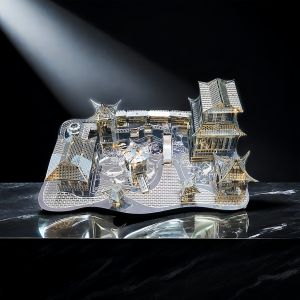 Giảm Căng Thẳng Sáng Tạo Hợp Kim Có Độ Khó Cao Tô Châu Vườn Mẫu 3d Stereo Kim Loại Khối Xây Dựng Handmade Ghép Hình