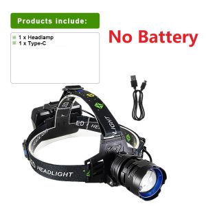 98000000LM Ultra Powerful LED Headlamp Super Bright Rechargeable Headlight Long Range 3500m Head Flashlight Fishing Head Torch
