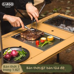 sui xin yu qie | Outdoor Slip-resistant Stainless Steel Cutting Board