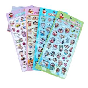 CRAYON SHINCHAN | Crayon Shinchan 3D Nhựa Dán Nhựa Dễ Thương Decal Chắc Chắn Vỏ Điện Thoại Trang Trí Bong Bóng Chủ Đề Hoạt Hình Dành Cho Độ Tuổi Từ 6+