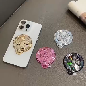 Hot Sale Lucky Fengshui Spinning Gyro Phone Holder Luxury Decompress Metal Texture Rotatable Desk Stand