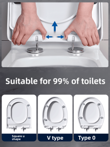 MONLEYTA | Thickened Old Style Toilet Seat Cover Universal For Toilets V-Shaped Toilet Ring Cover Sanitary Accessories Bathroom Supplies