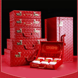 Marriage Engagement Dowry Gift Box Gift Box Gift Box Gift Box Gift Box Red Envelope Bride Price 300000 Bundles of Money with Supplies