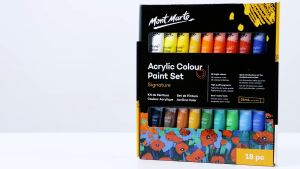 Mont Marte Acrylic Colour Paint Set Signature 18/24/36/48pc x 36ml (1.2oz)