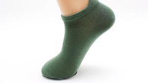 5/10 Pair Summer Mens Cotton Short Mesh Socks Comfortable Solid Color Harajuku Style Casual Ankle Net Sneaker Socks for Male