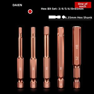 DAIENGONGJU | High Hardness Magnetic Slip-resistant Hex Driver Bit Set