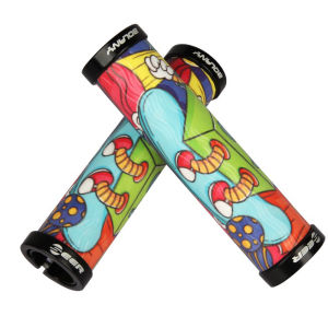 SEER MTB Bicycle Grips Silicone Handle Mountain Bike Handlebar Grips Double Lock Shock-absorbing Cuffs Tape Ergonomic Hoses Foam