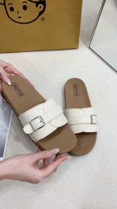 LALA Fashion Slippers with One Strap Gamusa Material For Women Comfy Slide Slip-On Slipper