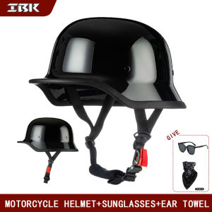 Motorcycle helmet German soldier helmet motorcycle retro ladle helmet Kazakhstan mens and womens electric cruise motorcycle ha