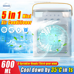 Cool down by 40℃ in 1s Electric Fan Air Cooler Fan Mini Air Conditioner Cooling for Table Humidifier Air Purifier Portable Mini Air Cooler For Room Air Cooler Portable Aircon Multifunction Water Spray Mist Fan USB Fan Portable