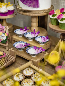 Chinese Blue And White Porcelain Dessert Bowl Wedding Engagement Birthday Anniversary Ceramic Decorative Mousseline Cup Vintage