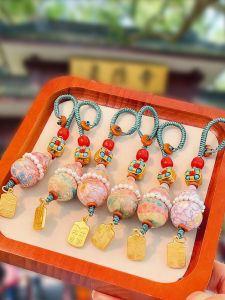 Hàm Lượng Lớn Phong Cách Cổ Điển Cao Bằng Lạc Hồng Vỏ Sòi Hạt Dẻ Trang Sức Phụ Kiện Móc Khóa Điện Thoại Di Động