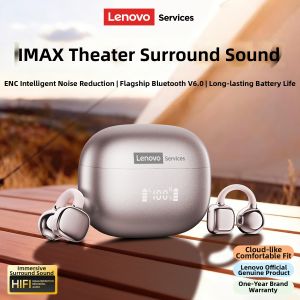 Lenovo | Wireless Air Conduction Sport Running Noise Cancelling Clip-on Bluetooth Earphones
