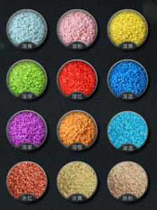 Colorful Small Stones Decorative Landscape Gardening Mulch Stones for Succulent Plants Pink Red Yellow Blue Green Particles