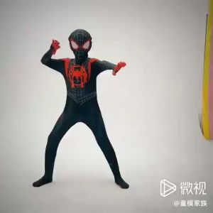 Direct-sales Nature Star Kids Spider Man Verse Miles Morales Cosplay Costume Zentai Pattern Bodysuit Suit Jumpsuits