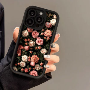 Flowers Case For Samsung A57 A37 A56 A36 S26 Ultra S25 S24 Plus S23 FE S22 Case A55 A07 A17 A16 Soft Shockproof Matte Back Cover