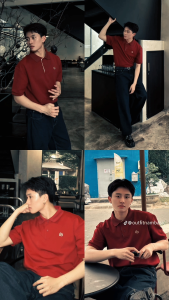 Kaos kerah pria aurion lengan 23 Hitam Putih kaos kerah pria dewasa original