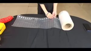 50M Air Column Wrap Roll Inflatable Air Filled Bags Packaging Film Bubble Air Cushion Column Roll