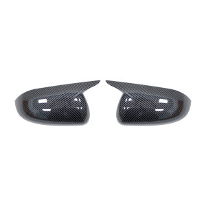 For KIA K2 KX CROSS 2017-2020 RIO 4 2017-2023 Car Rearview Side Mirror Cover Horn Wing Cap Exterior Door Trim Sticker Carbon