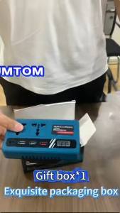 อินเวอร์เตอร์ makita 300W อินเวอร์เตอร์แปลงไฟ AC220V inverter แปลงไฟ อินเวอร์แปลงไฟ ตัวแปลงไฟแบต ตัวแปลงไฟจากแบต แปลงพลังงานรถยนต์ เครื่องแปลงไฟแบ๊ตเตอรี่