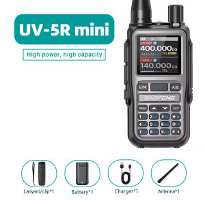 BAOFENG | 1/2PCS Baofeng 5RMini 5W Double Segment Walkie-Talkie with Bluetooth Type-C Interface Charging for Hunting And Hotel UV5R 888S