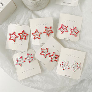 2 Pcs Girls Hair Accessories Fruit Barrette Cherry Banana Hairpin BB Drop Clips Girl Cute Headband Hair Clip Kids Hairclips