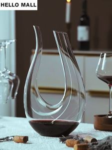 ชุดแก้วไวน์ แก้ว 1500ML ชุดแก้วไวน์ แก้วไวน์แดง Crystal Wine Decanter เหยือกพักไวน์