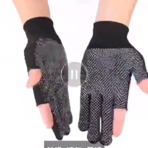 ถุงมือสองนิ้ว 1 คู่ (สำหรับผู้ชาย/ผู้หญิง) - ไนลอน กันลื่น หน้าจอสัมผัส สำหรับกีฬากลางแจ้ง (ขี่จักรยาน/วิ่ง/ตกปลา/ขับรถ)