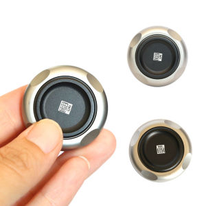 Mini Magnetic Coin Tactile Push Card Skateboard Ratchet Fidget EDC Stress Reducing Anti-Stress Metal Fingertip Gyro Toy