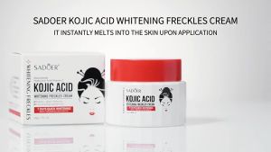 【3 DAYS FAST WHITENING】Kojic Acid Anti-Freckle Cream 30g Collagen Whitening Cream Anti-Wrinkle Melasma Freckles Moisturizing Moisturizing And Brightening Cream Brightening Skin Tone Firming Cream Improving Skin Removing Melanin Shrinking Pores