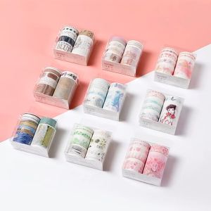 Washi Tape Set 7 Rolls Selotip Aesthetic Solatip Aesthetic Washi Tape Aesthetic Vintage