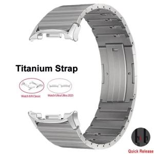 Titanium Band for Samsung Galaxy Watch Ultra 2 Quick Release Strap for Galaxy Watch 8 Classic 46mm 9 8 44mm 40mm Replacement