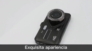 Car-mounted recorder with 4-inch DVR touchscreen HD 1080P dual-lens vehicle recorder